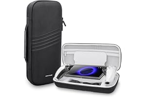 Krypthos Hard Carrying Case for Playstation Portal Remote Player 5 with Soft Anti-Scratch Screen Protective Cover, Shockproof Travel PS5 Portal Case (Black)