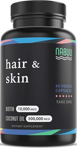 Amazon Com Biotin 10000mcg Organic Coconut Oil Hair Skin And