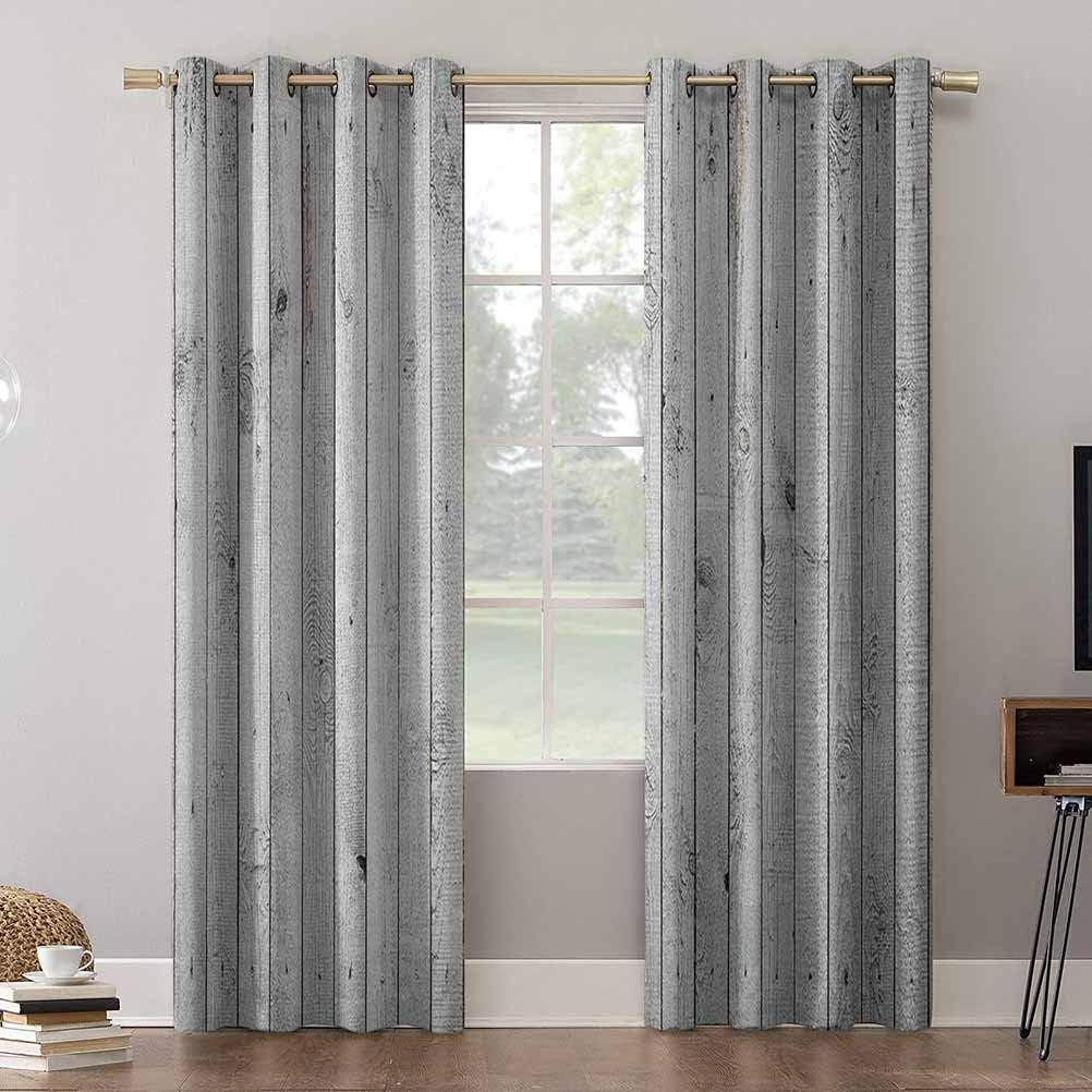 Aishare Store Print Blackout Curtains 63 Inches Long Insulating Room