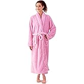 KORBLISS Robes for Women – Premium Plush Fleece Long Bathrobe for Women with Shawl Collar, Soft Warm Womens Robe