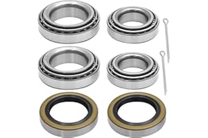 Anxingo Set of 2 Trailer Wheel Hub Bearings Kit L68149 L44649 Boat Trailer Axle Hub Bearing Kit Replacement for 3500 1.719 in