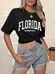 ORANDESIGNE Women’s Oversized Florida Letter