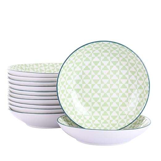 vancasso Midori Juego de Platos 12 Piezas Platos de Cocina/Sopa ...