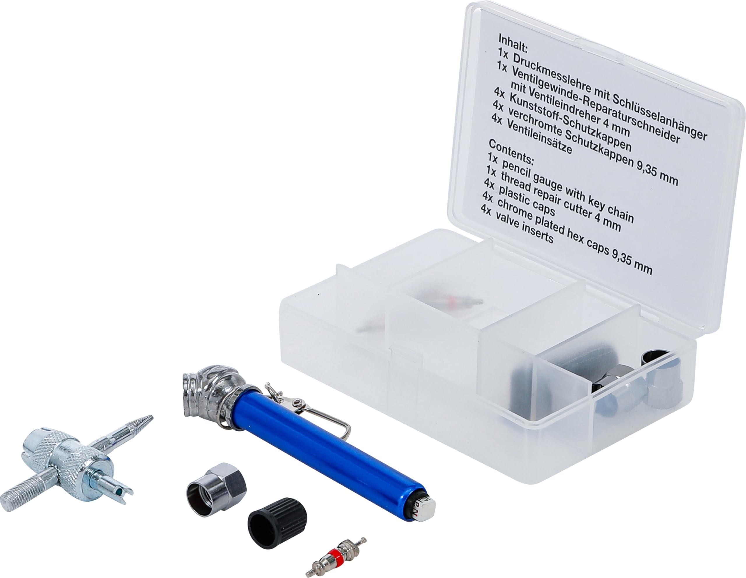 BGS 3272 | Tyre Valve Repair Kit | 14 pcs.