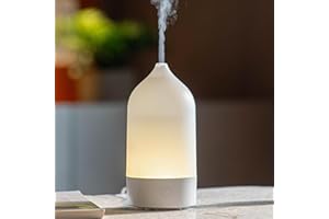 DEALFUN 120ml Scented Oil Diffuser with Auto Shut-Off Function, 7-Color LED Lights - Ultrasonic Aromatherapy & Humidifier Com