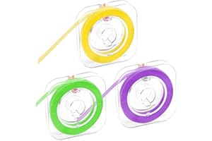 CEONAM 3-Pack Dental Polishing Strips Set, Teeth Grinding Sanding Tools, Fine Abrasive Grit, 0.16 Inch Width, 19.7 Feet Length, Deep Teeth Cleaning, 20μm/30μm/40μm Tooth Polish Strips Grits Oral Care