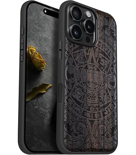 Apple iPhone 16 Pro Max ウッド レジン クリア ケース Amazon.com: Carveit Magnetic Wooden Case for iPhone 16 Pro Max
