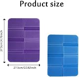 Jeufun 2pc Folding Foam Sit Mat Outdoor Seat Cushion XPE Purple Blue view 2