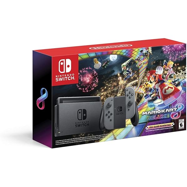 Nintendo Switch Kanokari Amazon.com: Nintendo Switch w/ Gray Joy-Con + Mario Kart 8 Deluxe