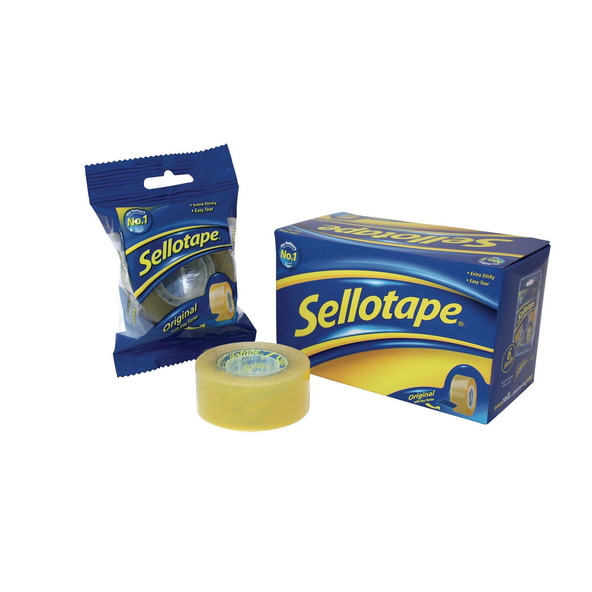 Sellotape 1443254 - Golden Original 24mmx33m Pk6