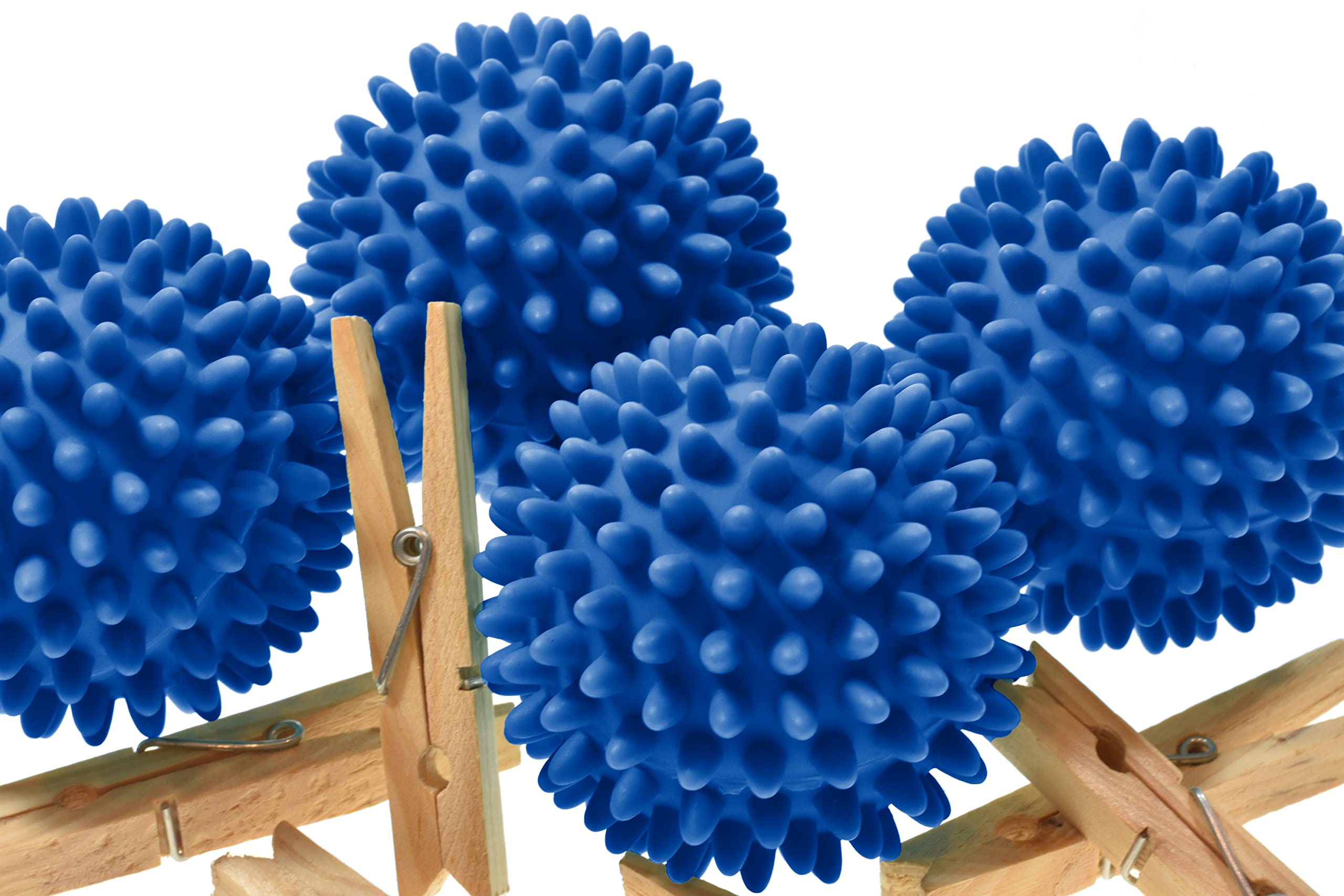 Handy Laundry Laundry Dryer Balls, Clothes Come Out Soft, Fluffy, Fewer Wrinkles & Less Static Cling, A Natural Alternative to Fabric Softener, Reduce Drying Time and Save on Energy, (Set of 4)