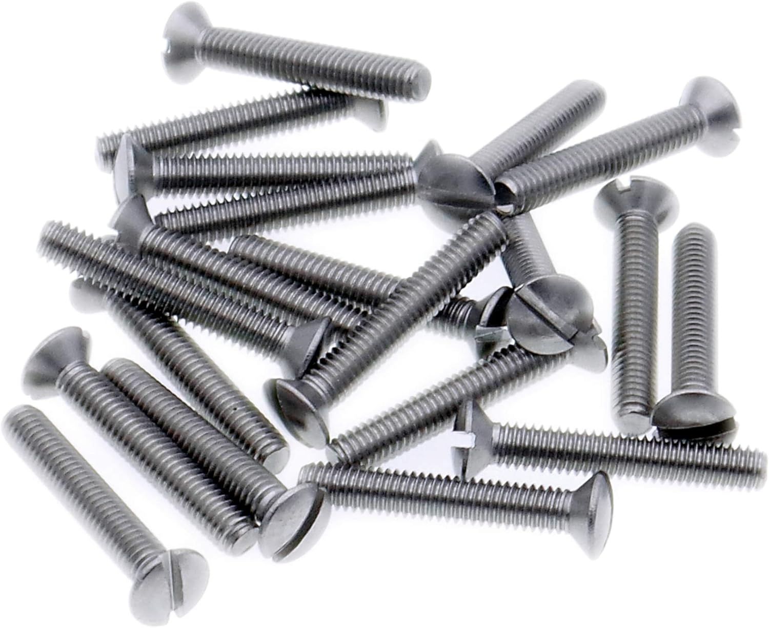 M5 (5mm x 40mm) Slot Raised Countersunk Machine Screw (Bolt) - Stainless Steel (A2) (Pack of 20), Silver, M5 x 40 - A2