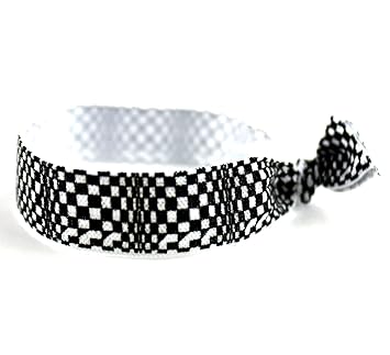 Amazon Com One Up Bands Women S Elastic Checkers Hair Tie One