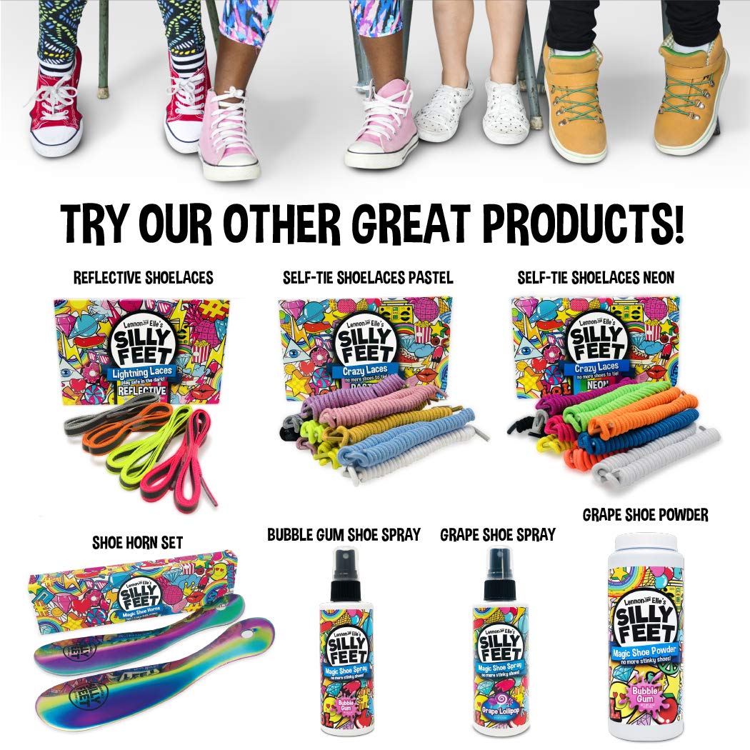 Magic Shoe Smell Powder - Foot Powder Shoe Odor Eliminator For Kids Smelly Feet - 8 oz Bubble Gum Scent : Beauty