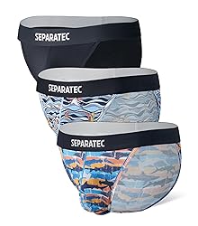 Separatec Mens Bikini Underwear Dual Pouch Rayon