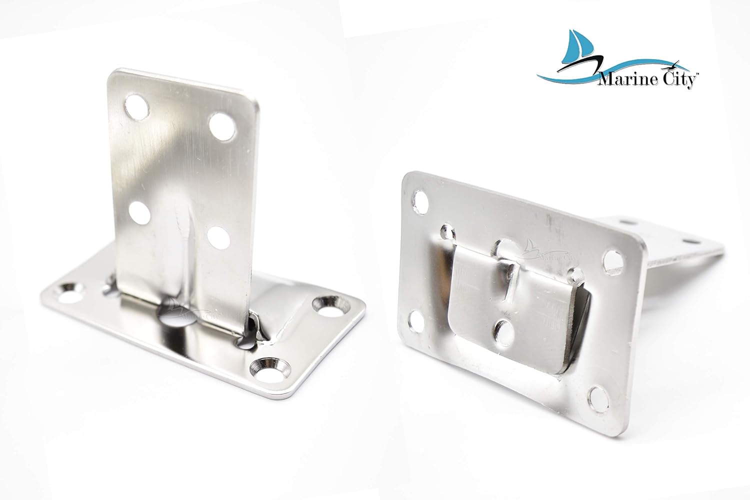 Marine City StainlessSteel Removable Table Bracket Set of 4 Boating & Sailing Hardware