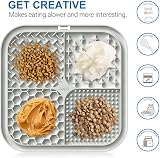 Azyh Licking Mat for Dogs Cats with Suction Cups Slow Feeder 2 Pack view 2