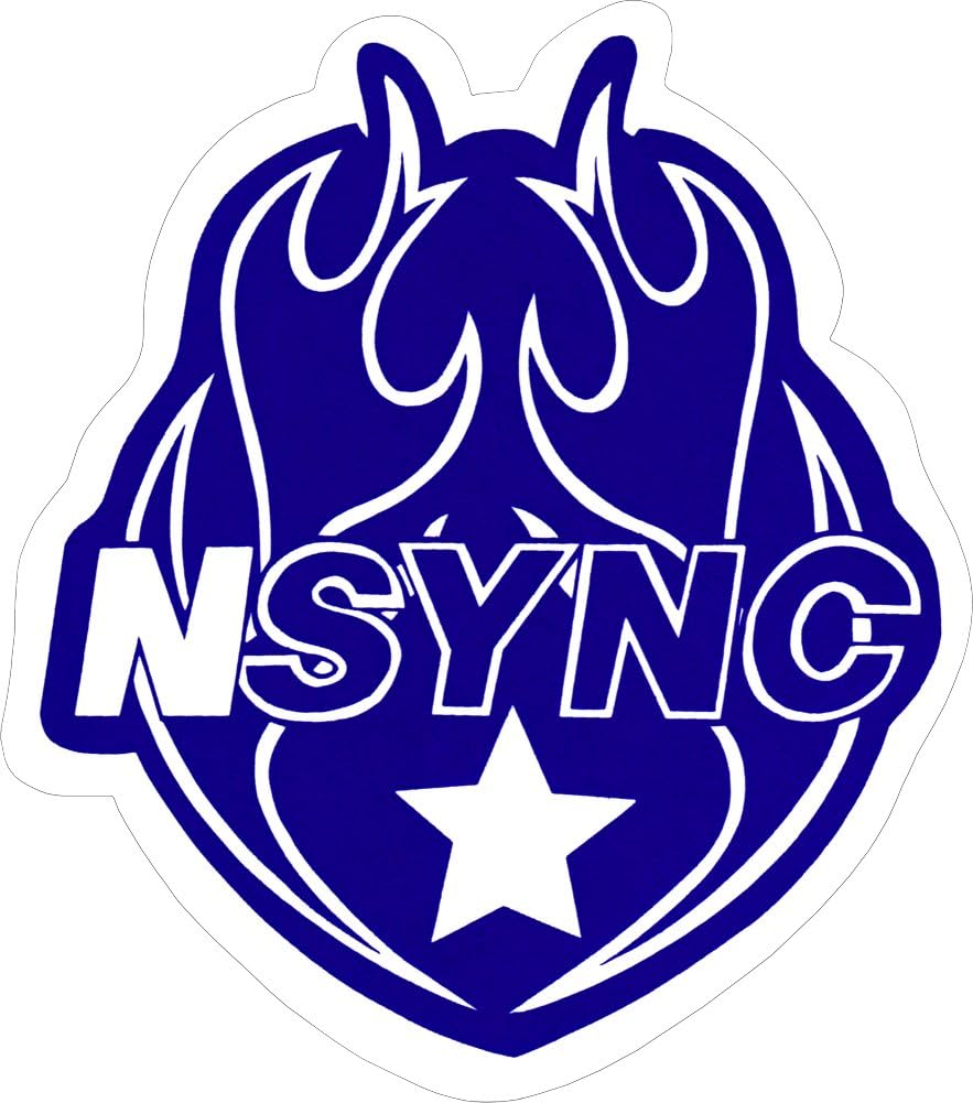 Amazon Com N Sync Nsync Heart Logo In Blue Sticker Decal