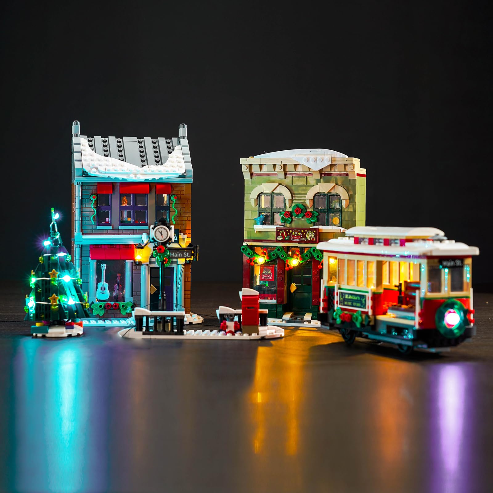 Led Light Set Compatible with Lego 10308 Holiday Main Street (No Model), Decoration Lighting Set for Holiday Main Street Creative Toys - Standard Version — image 1
