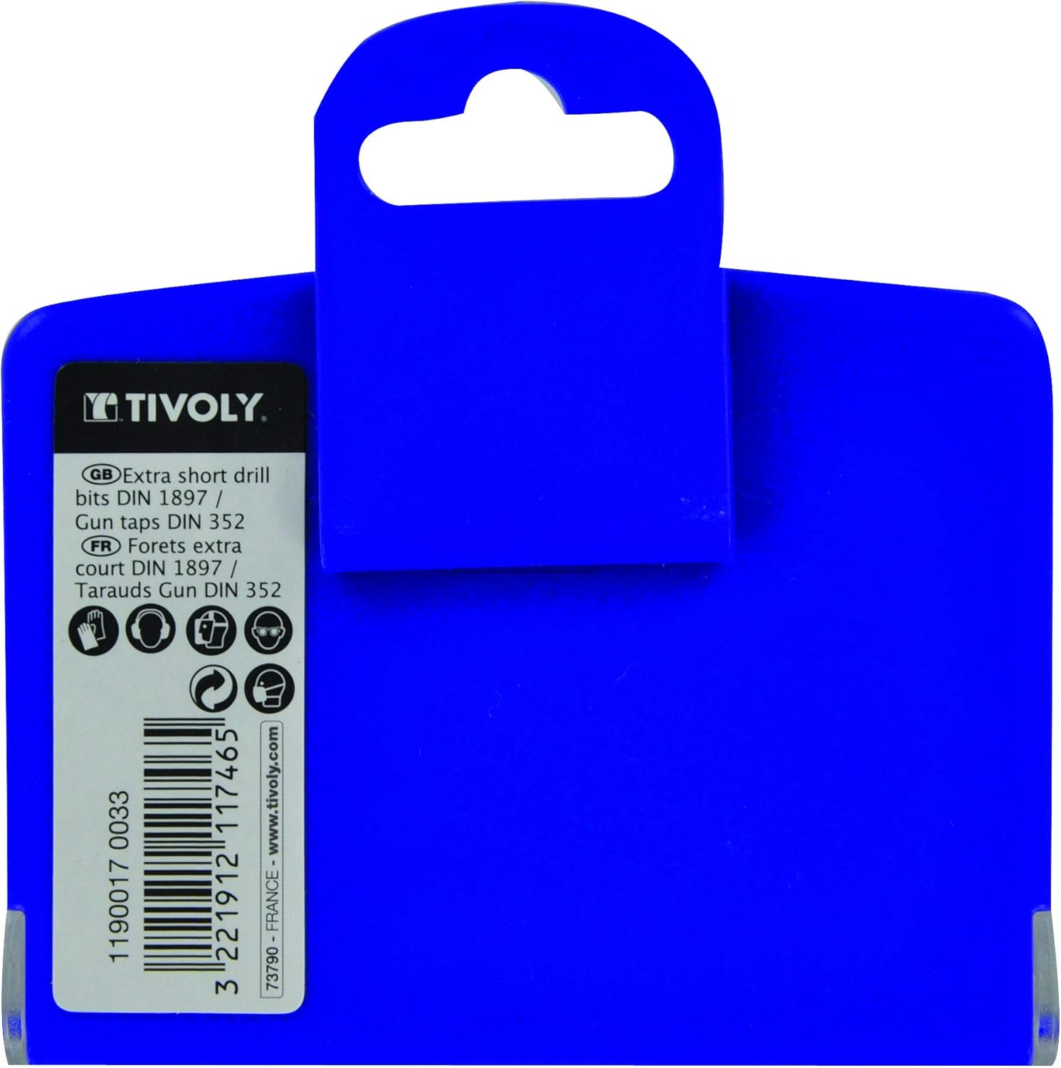 Tivoly TF4 11900170033 Set of 4 Machine Taps Gun DIN 352 M4 to M10 + 4 HSS Metal Drill Bits, 8 millimètres - Image 3
