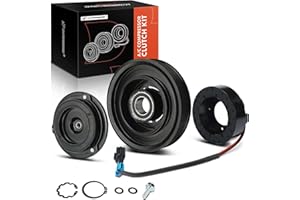 A-Premium Air Conditioner AC Compressor Clutch Kit Compatible with Freightliner 114SD, 122SD, Cascadia, Coronado, M2 112 & We