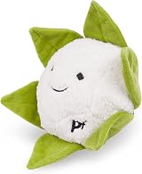 Petface Foodie Faces Cauliflower Plush Dog Toy with Squeaker view 3