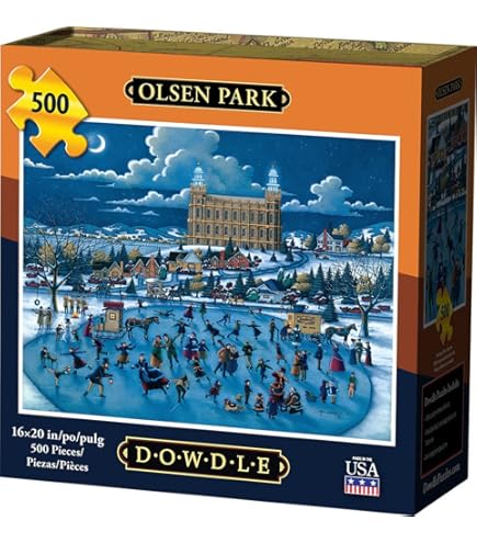 Dowdle Golden Spike 500 Piece Jigsaw Puzzle - Historic Railroad Art Puzzle