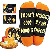 HAPPYPOP Graduation Gifts for Him Her - Funny Pickle&Cheese Socks, Food Lover Gifts