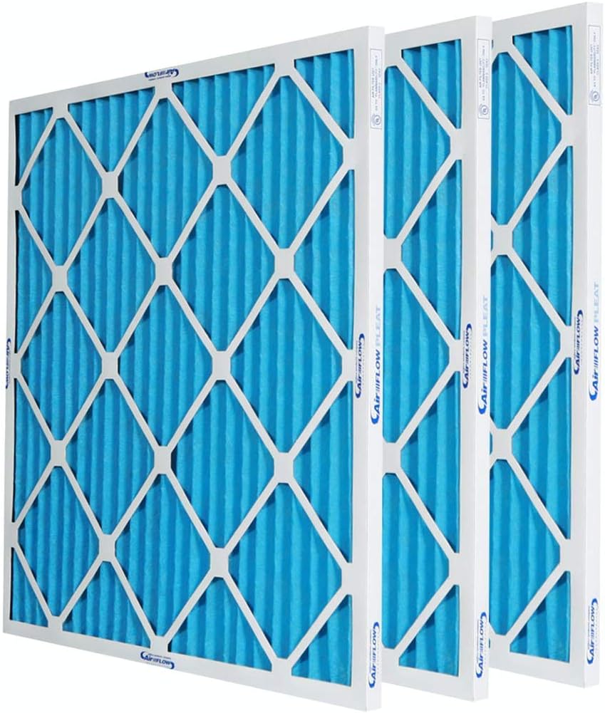 16x20x1 MERV 10 Pleated Home A/C Furnace Air Filter (12