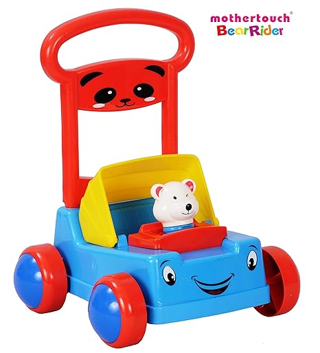 Mothertouch Bear Rider Ride On for Infants, Blue