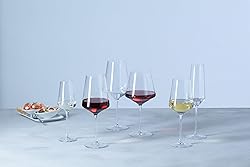 Leonardo Set 6 wine glass Puccini, clear, red