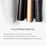 Cricut Value Vinyl 25 Sheets 12 x 12 in Permanent Self-Adhesive Assorted Colors view 7