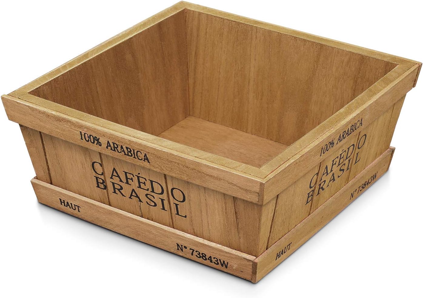 Flexzion - Cajas de madera rústicas vintage decorativas con bandeja