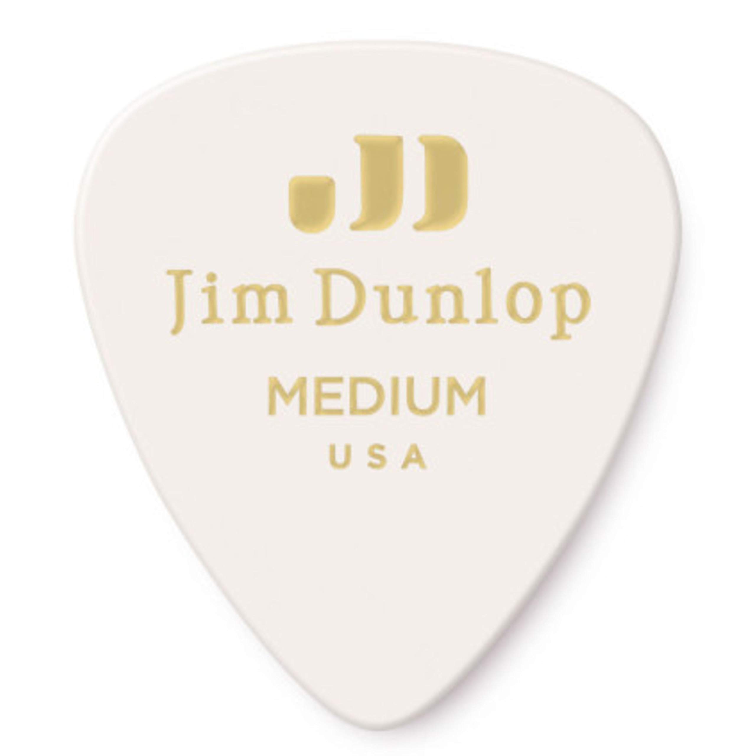 Jim Dunlop 483P01MD Classic Guitar Pick Player Pack - White (Pack of 12) — image 1