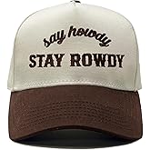 Funky Junque Vintage Canvas Snapback Hat - Adjustable 2 Tone Cap for Men Women - Put It On My, Cowboy, Girl Dad, Funny