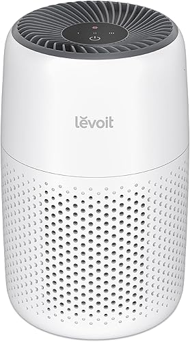 LEVOIT Air Purifiers for Bedroom Home Dorm, AHAM VERIFIED, 3-in-1 Filter Cleaner With Aroma Pad, Filters Smoke, Allergens, Pet Dander, Odor, Dust, Office, Desktop, Core Mini-P, White