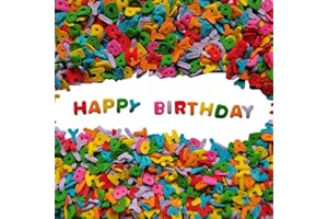 Homankit Happy Birthday Letters for Decorating Happy Birthday Alphabet Sprinkles Ice Cream Sprinkle Sugar Candy Baking Cake Cupcake Toppers Cookie Donut Dessert Decoration 2.47 Ounces (Only Contain Happy Birthday Letters )
