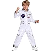 Costumerry Astronaut Costume for Kids Halloween Party Dress Up Space Birthday Gifts