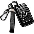 Smyfob car Key Fob Cover Leather Brown Compatible with Land Rover
