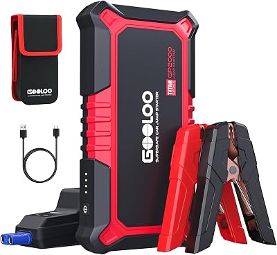 GOOLOO GP2000 Jump Starter 2000A Car Battery Charger 12V USB Power Pack