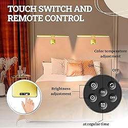 Picture Light with Remote, 18inch Wireless