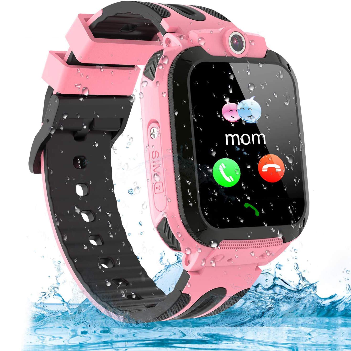 Themoemoe Kids Smartwatch Phone Kids Gps Watch Waterproof Sos
