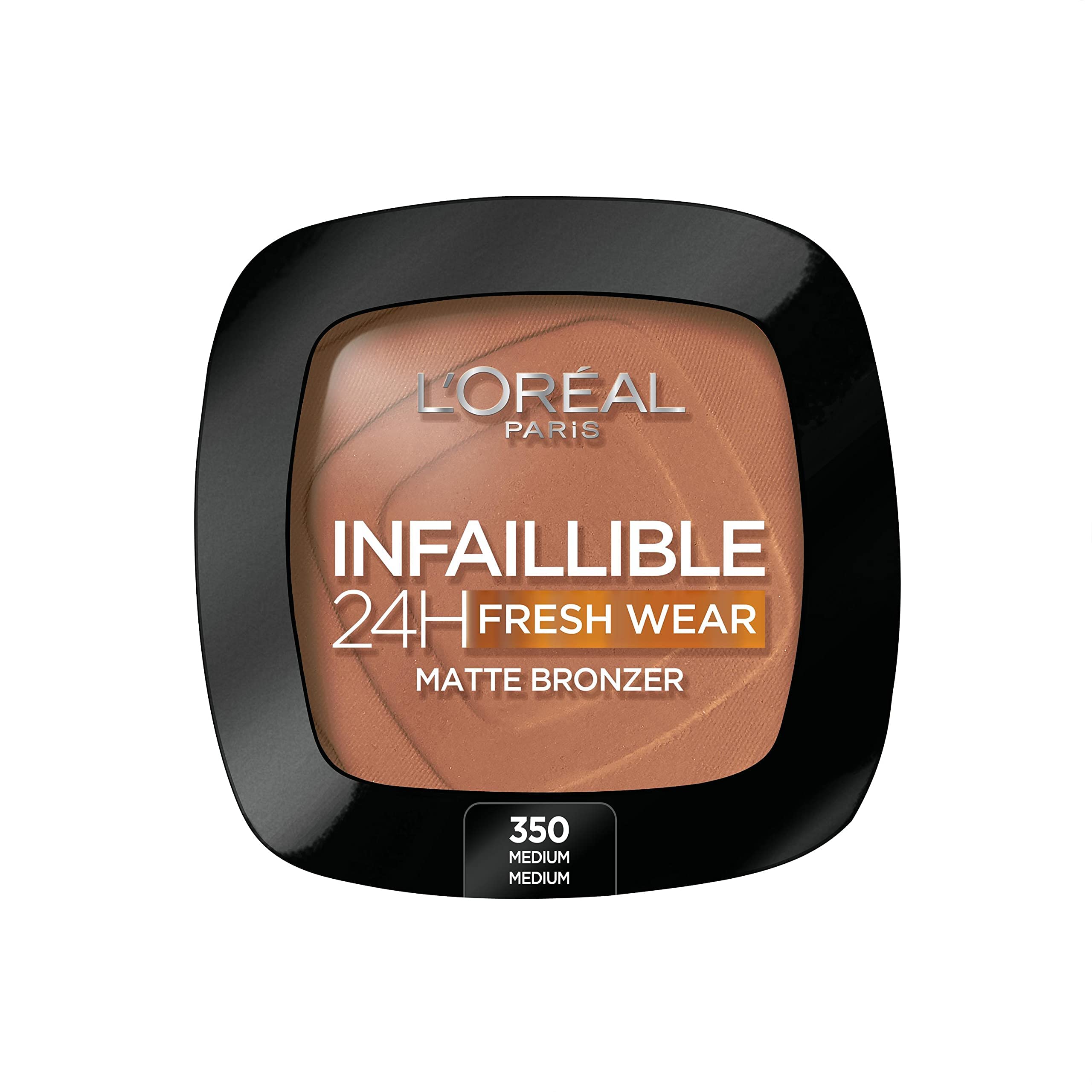 L'Oréal Paris Infaillible 24h Fresh Wear Soft Matte Bronzer, 300 Medium, Irresistible Complexion Like Kissed by the Sun, 9g