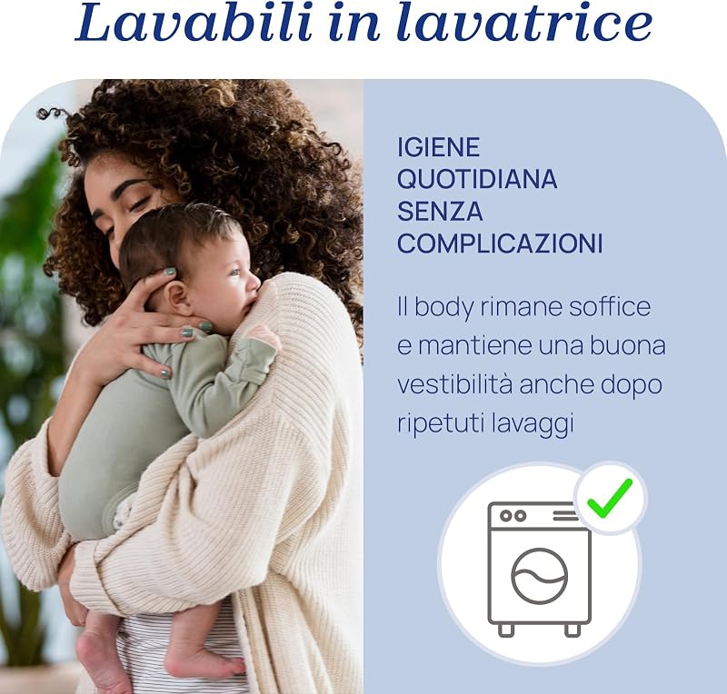 Bimbo 0-24 Set di 4 Body a Maniche Corte