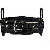 MELOTOUGH Padded Tool Belt for Men with handle strap, Heavy-Duty Work Belt with D ring, Adjustable Waist 36"-47" for Electrician (Tool Belt Suspenders Not Included)