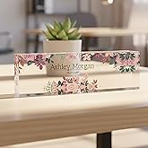 ARTBLOX | Graduation gift Name Plate, Custom Engraved Office Sign, Desk, Acrylic Name Plate, Cute Office Décor