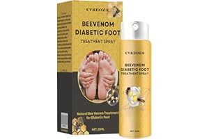 CRAZYLEAF Bee venom Diabetic Foot Healing spray, 2025 New Bee Venom Soothing Foot Treatmen Spray for Diabetic Skin, Natural Bee Venom Extract for Moisturizing, Repair & Comfort (1PC)