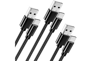 USB C Cable 3.3FT, USB to Type C Cable 3A Fast Charging Cable Braided Data Cord for iPhone 17/16/15 Pro Max Plus, for Samsung