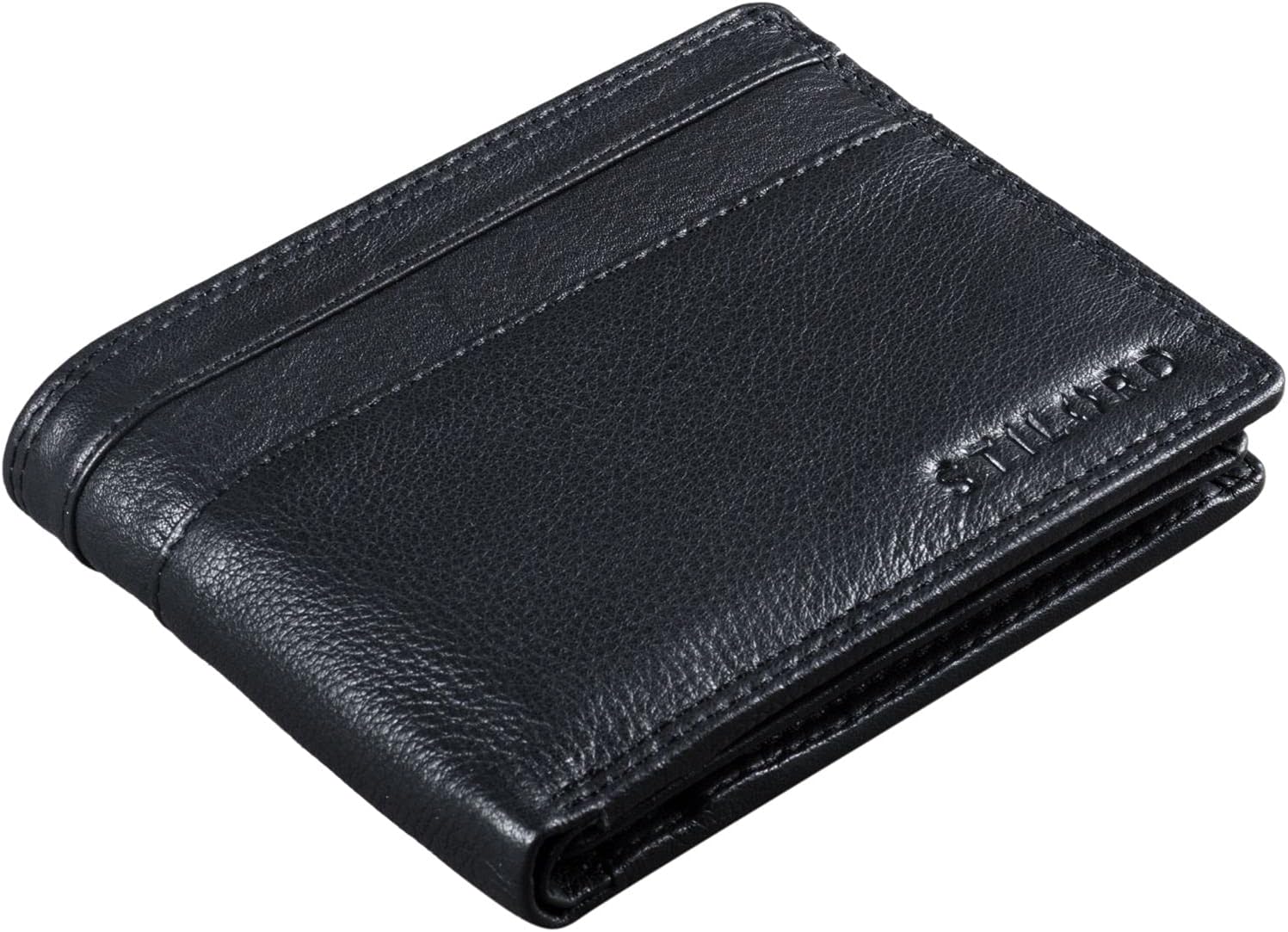 STILORD "Cooper" Vintage Leather Wallet for Men RFID Blocking Classic Purse Bifold with Coin Pocket in Black Gift Box Colour:Black - Image 4