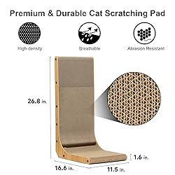 FUKUMARU Cat Scratcher, 26.8 Inch L Shape Cat